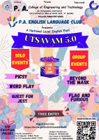 UTSAVAM 5.0 Literary Fest Poster